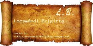 Locsmándi Brigitta névjegykártya